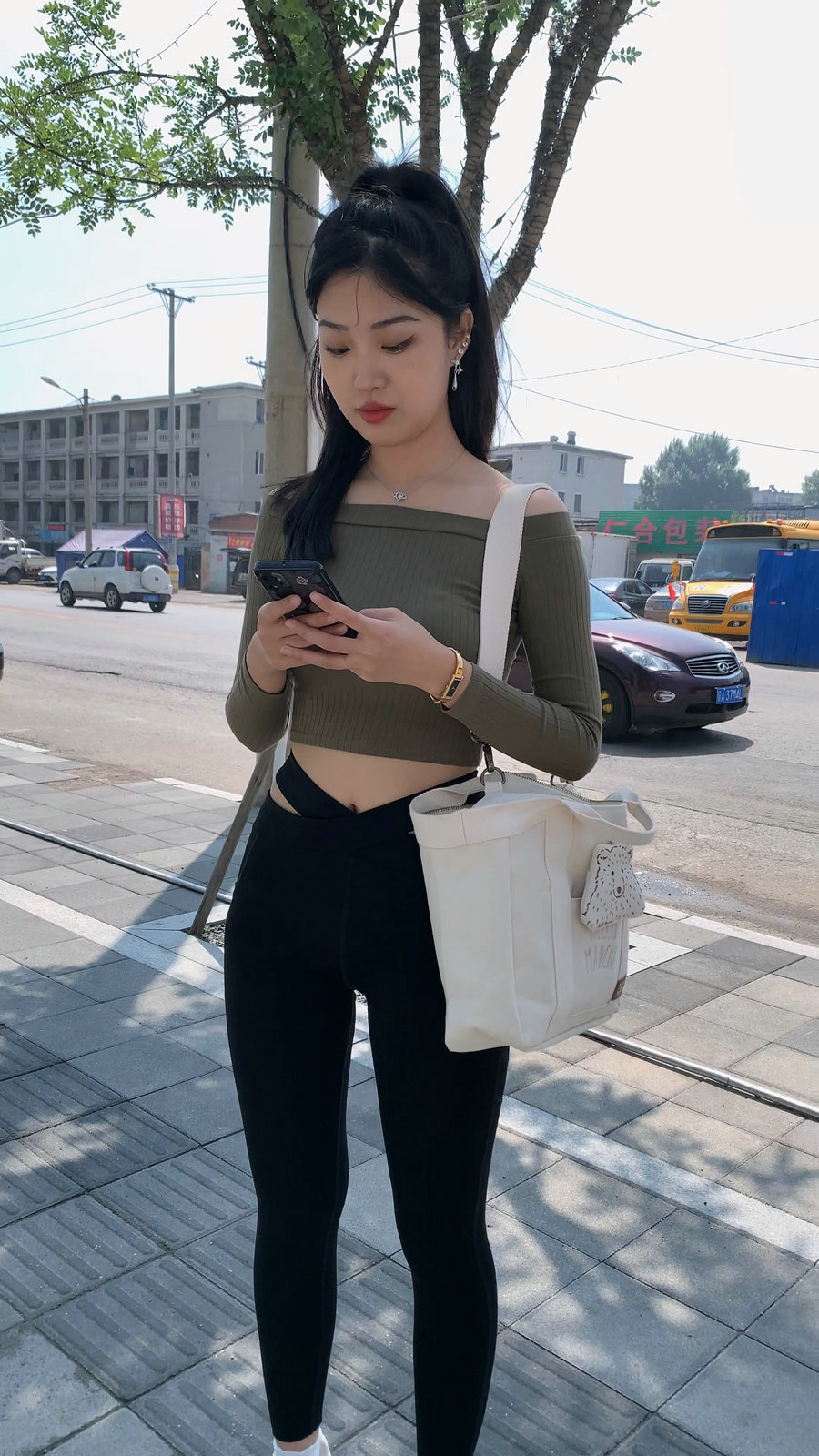 图片[1]-刚刚健身结束的高马尾瑜伽裤女孩J4111 MP4-8.97GB-妹妹图库
