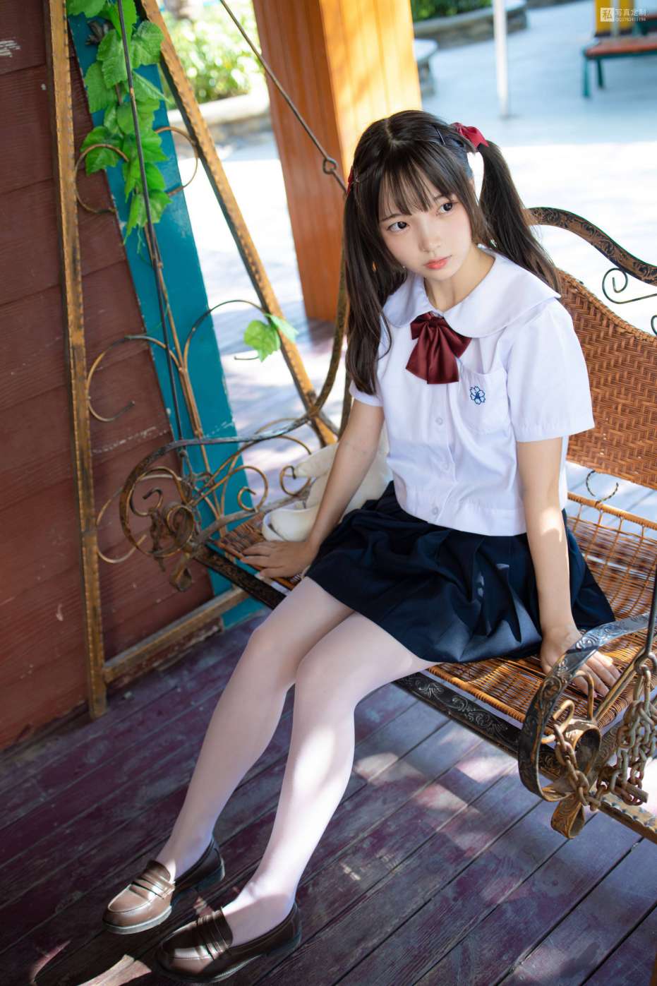 图片[3]-眼神好清澈的双马尾白丝女孩【75P】20019-妹妹图库