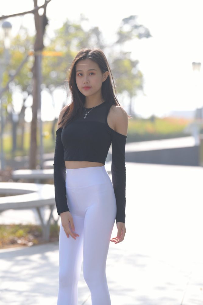 穿紧身白裤的端庄女孩 J1436 674P1V-22.2GB-妹妹图库