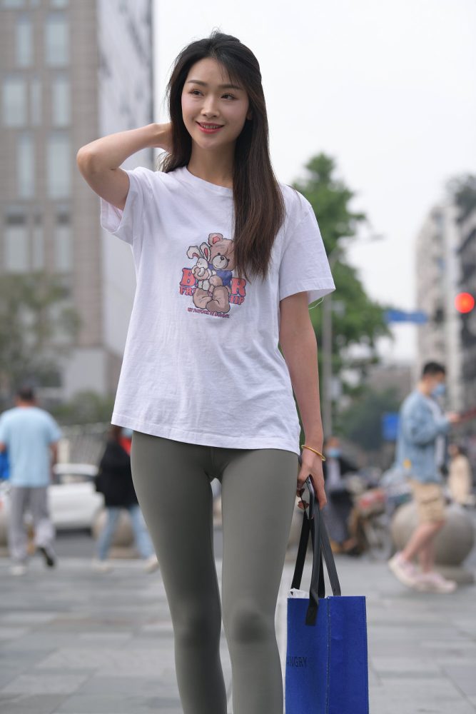 一身休闲装的瑜伽裤女孩J2961 709P1V-24.1GB-妹妹图库