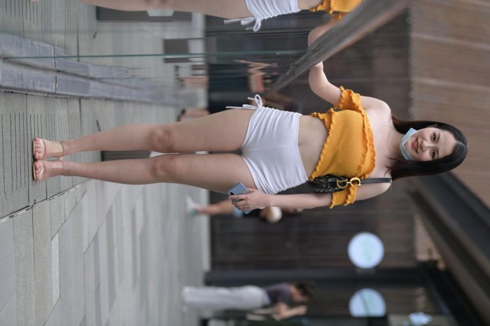 高腰白色短裤的漂亮女孩【767P】00065-妹妹图库