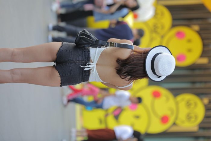 非常时尚阳光的牛仔热裤女孩【808P】00064-妹妹图库