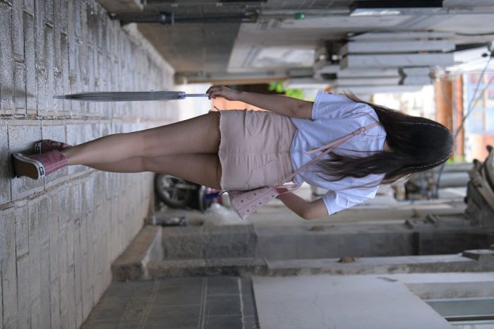 非常清纯甜美的短裙姑娘在逛街【458P】00052-妹妹图库