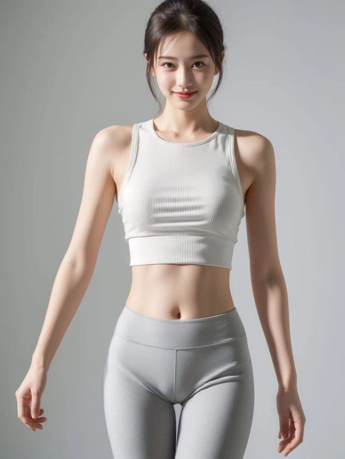 AI瑜伽裤清纯妹子系列图-妹妹图库
