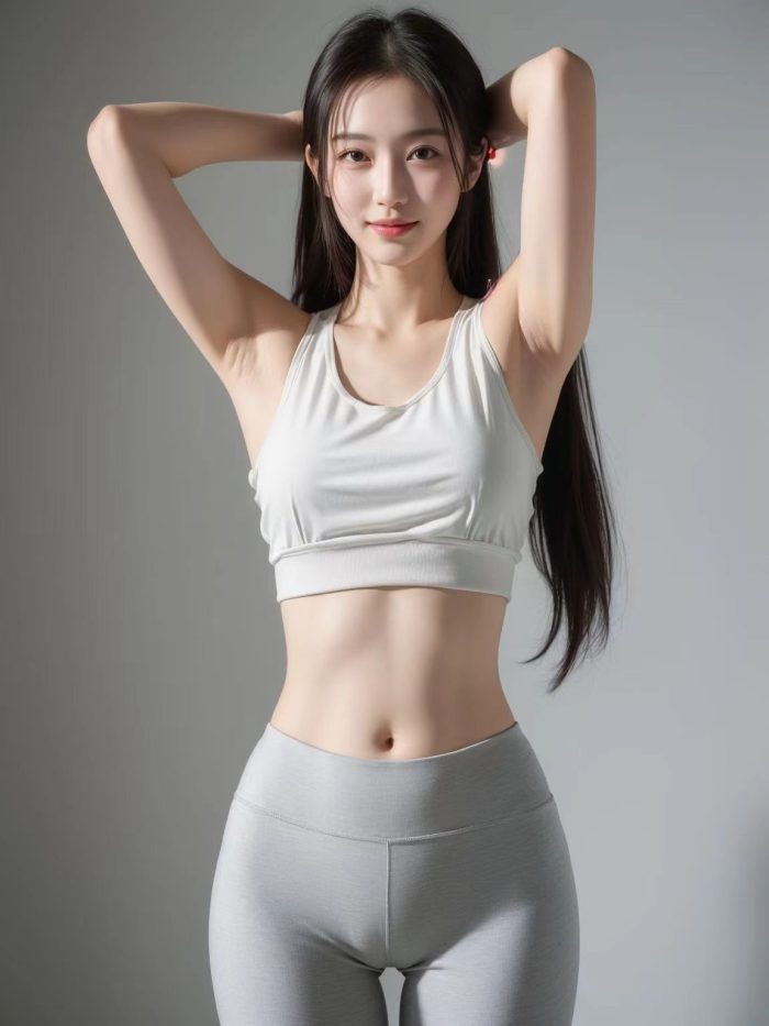 AI瑜伽裤清纯妹子系列图-妹妹图库