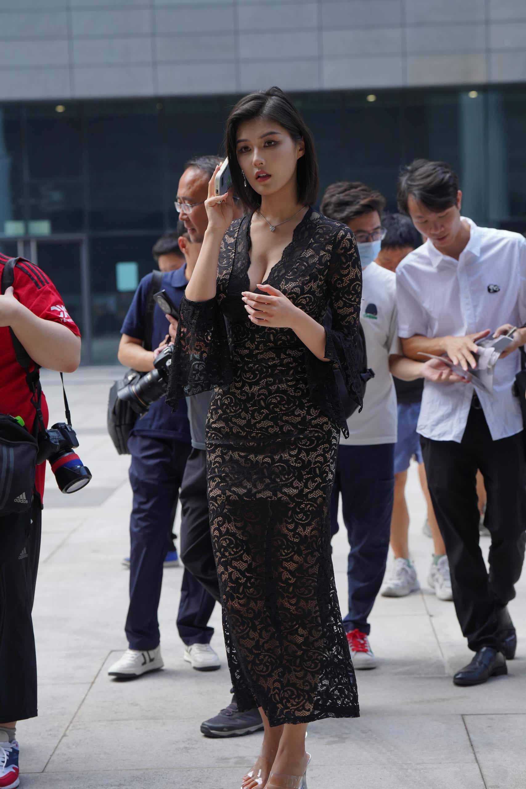 穿黑色透明长裙的姑娘【175P】J8257-妹妹图库