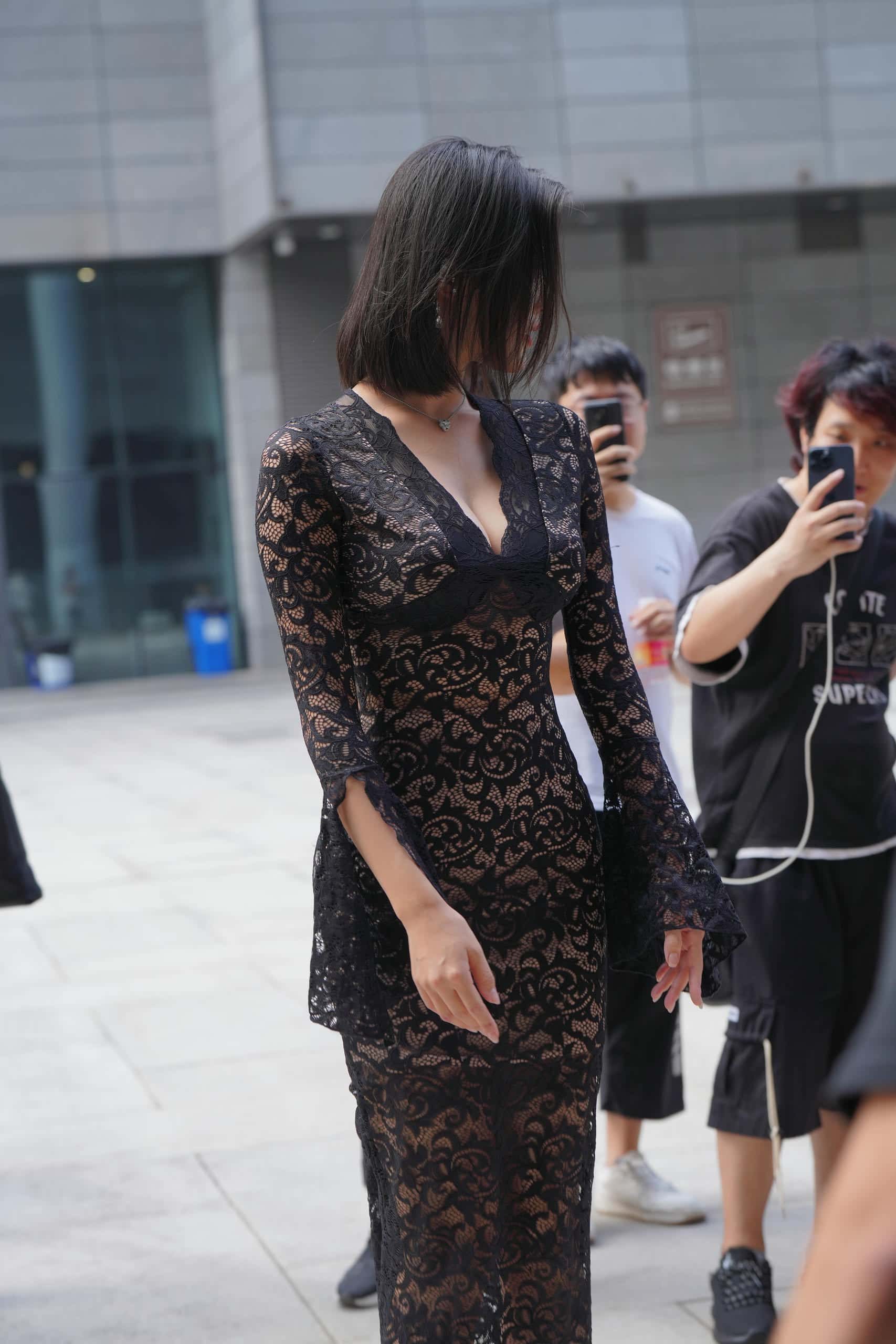 穿黑色透明长裙的姑娘【175P】J8257-妹妹图库