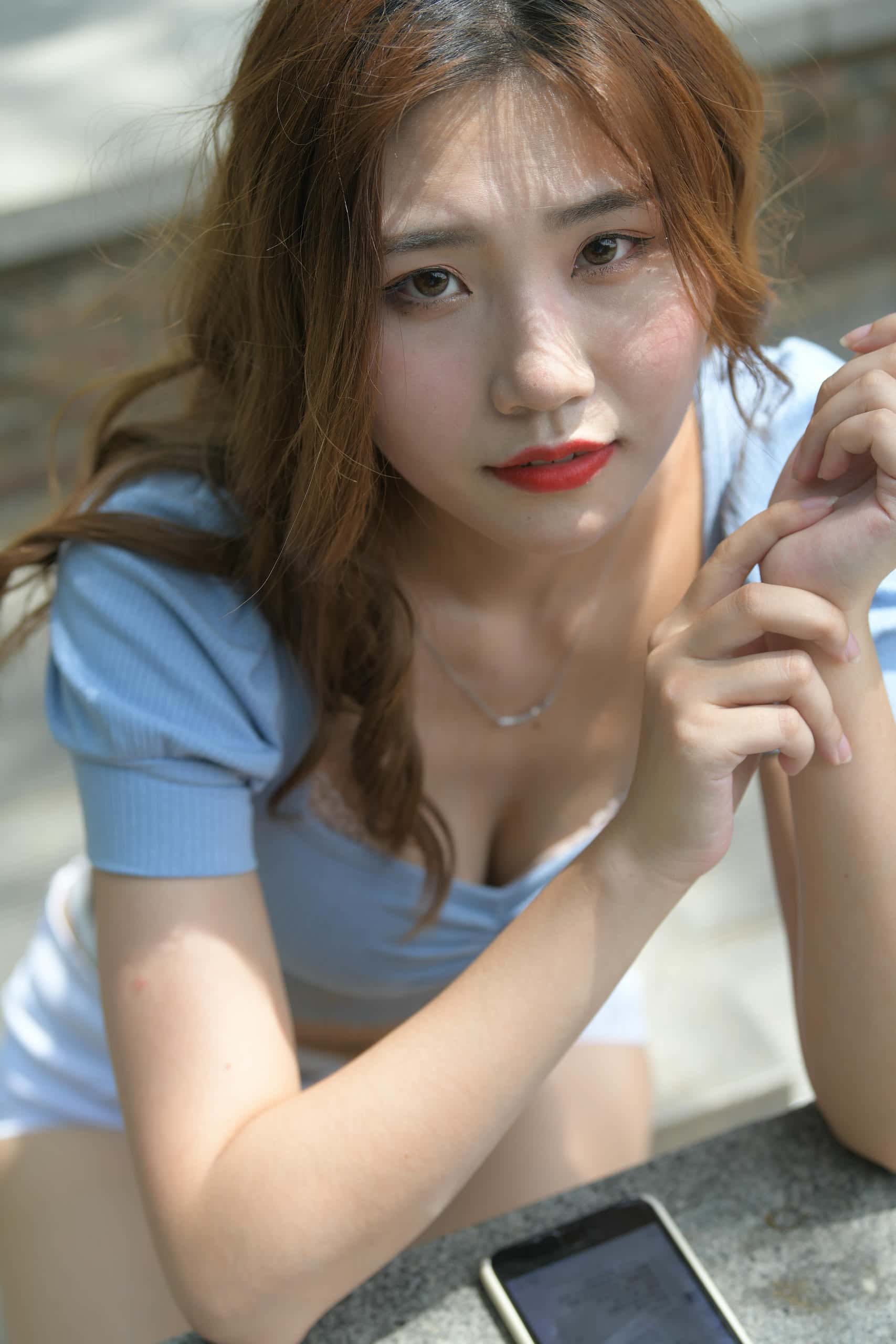 白色热裤女孩【1133P】J1680-妹妹图库