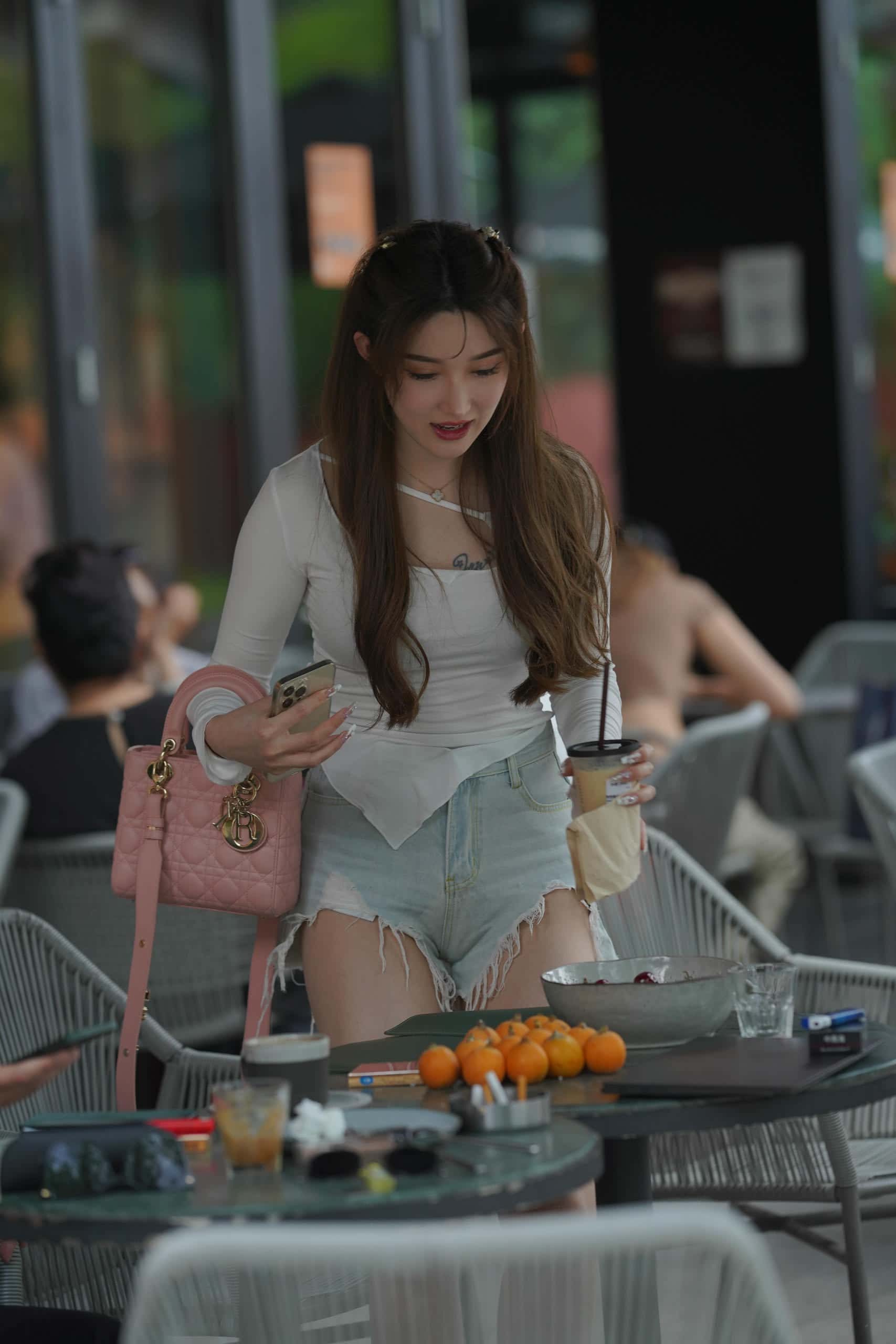 图片[5]-破洞牛仔短裤女孩【217P】J2994-妹妹图库