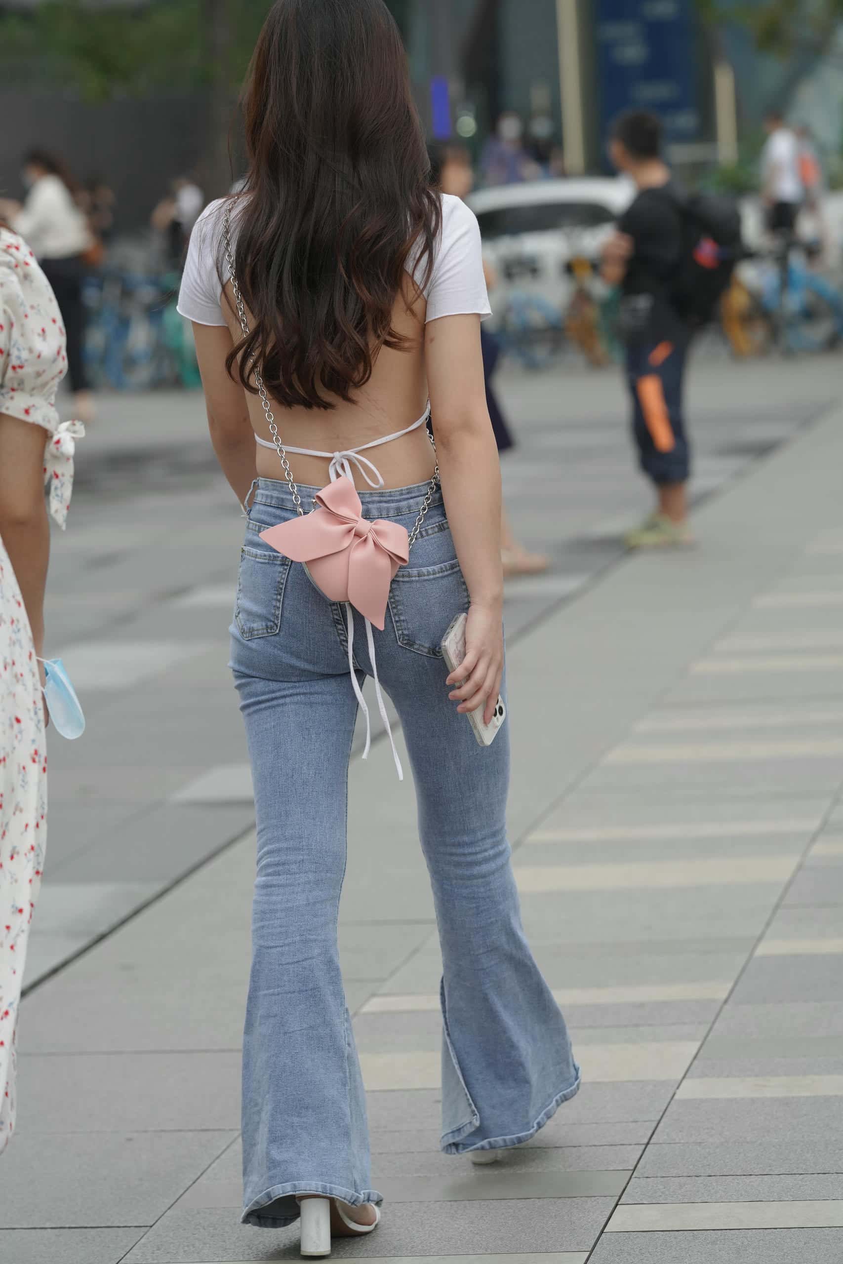 图片[4]-爱笑的蓝色紧身牛仔裤妹子【137P】P0220-妹妹图库